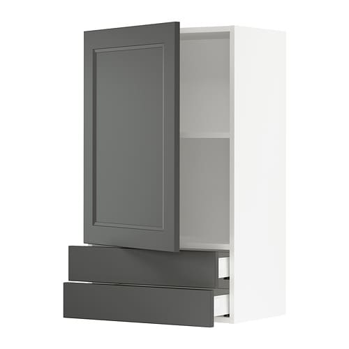 IKEA SEKTION / MAXIMERA wall cabinet with door/2 drawers Model Image