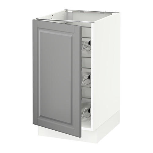 IKEA SEKTION base cabinet with wire baskets Model Image