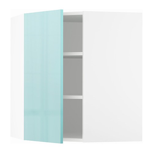 IKEA SEKTION corner wall cabinet with shelves Model Image