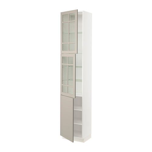 IKEA SEKTION high cabinet w 2 glass drs/1 door Model Image