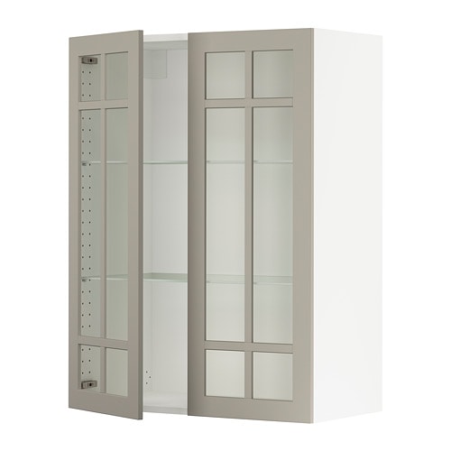 IKEA SEKTION wall cabinet with 2 glass doors Model Image