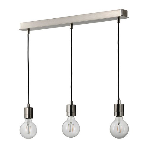 IKEA SKAFTET / LUNNOM pendant lamp with LED bulb Model Image