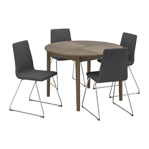 IKEA SKANSNÄS / LILLÅNÄS table and 4 chairs Model Image