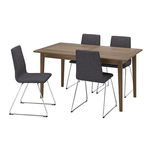 IKEA SKANSNÄS / LILLÅNÄS table and 4 chairs Model Image