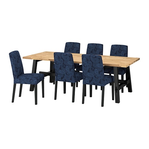 IKEA SKOGSTA / BERGMUND table and 6 chairs Model Image