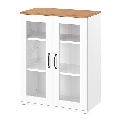 IKEA SKRUVBY cabinet with glass doors Model Image