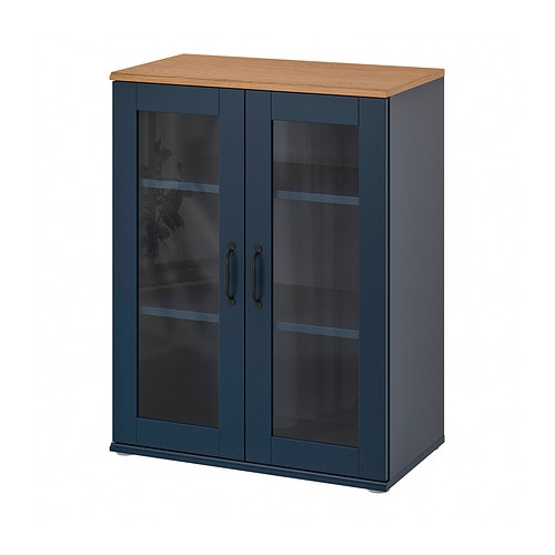 IKEA SKRUVBY cabinet with glass doors Model Image