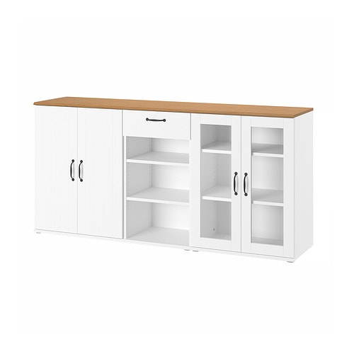 IKEA SKRUVBY storage combination w/glass doors Model Image