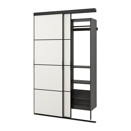 IKEA SKYTTA / AURDAL reach-in wardrobe with sliding door Model Image