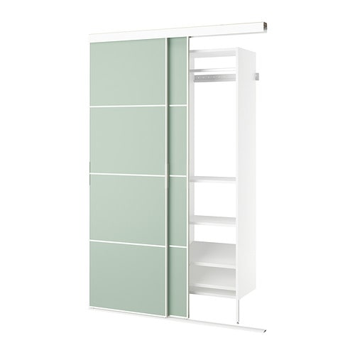 IKEA SKYTTA / AURDAL reach-in wardrobe with sliding door Model Image