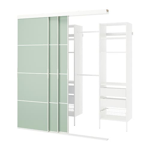 IKEA SKYTTA / AURDAL walk-in wardrobe with sliding doors Model Image