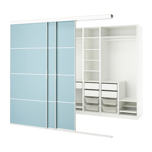 IKEA SKYTTA / PAX walk-in wardrobe with sliding doors Model Image