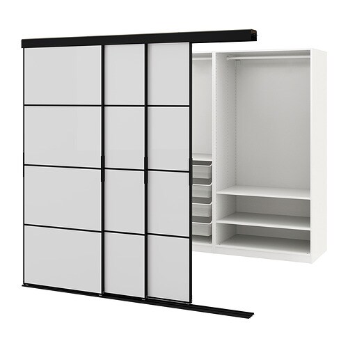 IKEA SKYTTA / PAX walk-in wardrobe with sliding doors Model Image