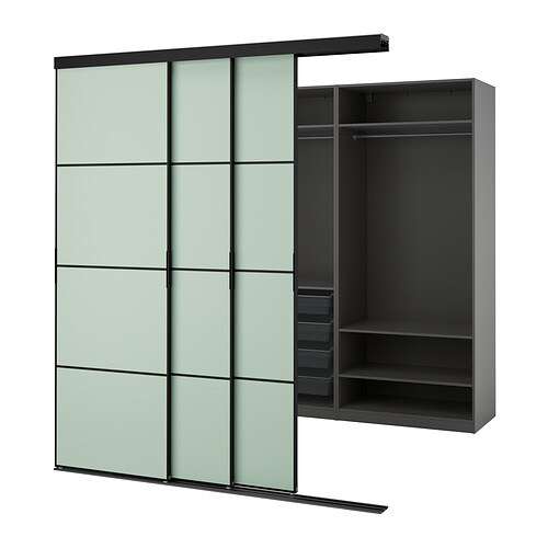 IKEA SKYTTA / PAX walk-in wardrobe with sliding doors Model Image