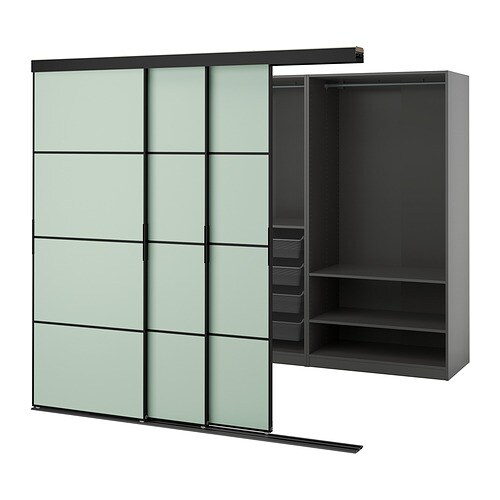 IKEA SKYTTA / PAX walk-in wardrobe with sliding doors Model Image