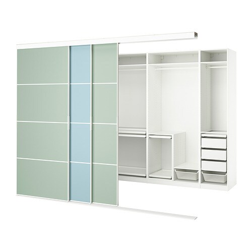 IKEA SKYTTA / PAX walk-in wardrobe with sliding doors Model Image