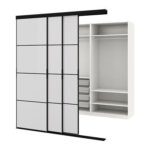 IKEA SKYTTA / PAX walk-in wardrobe with sliding doors Model Image