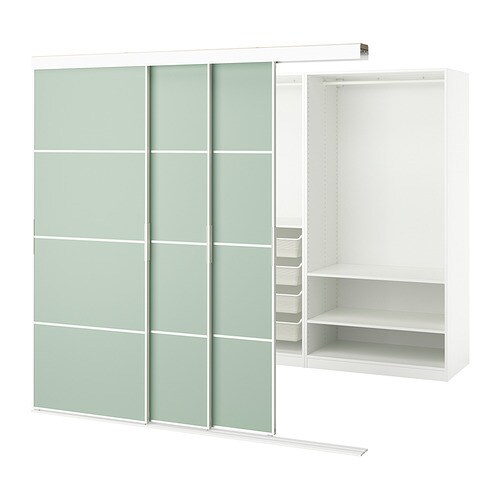 IKEA SKYTTA / PAX walk-in wardrobe with sliding doors Model Image