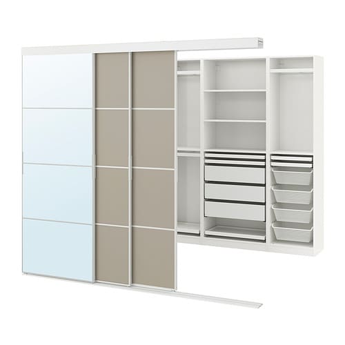 IKEA SKYTTA / PAX walk-in wardrobe with sliding doors Model Image