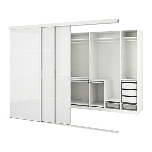 IKEA SKYTTA / PAX walk-in wardrobe with sliding doors Model Image