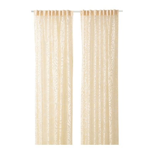 IKEA SKÄREFLY sheer curtains, 1 pair Model Image