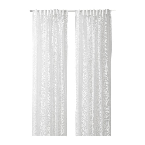 IKEA SKÄREFLY sheer curtains, 1 pair Model Image