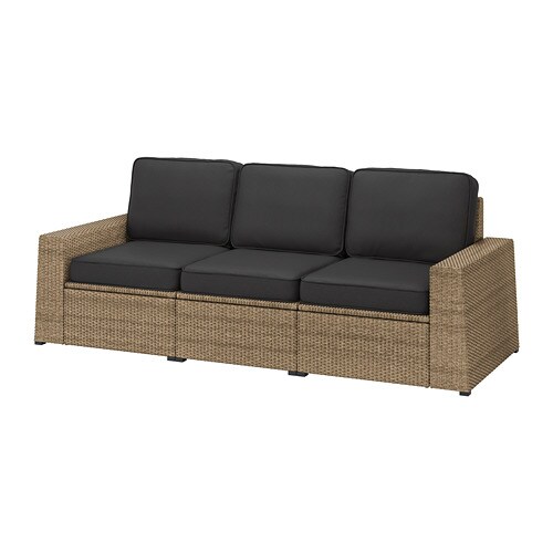 IKEA SOLLERÖN 3-seat modular sofa, outdoor Model Image