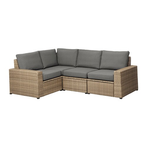 IKEA SOLLERÖN modular corner sofa 3-seat, outdoor Model Image