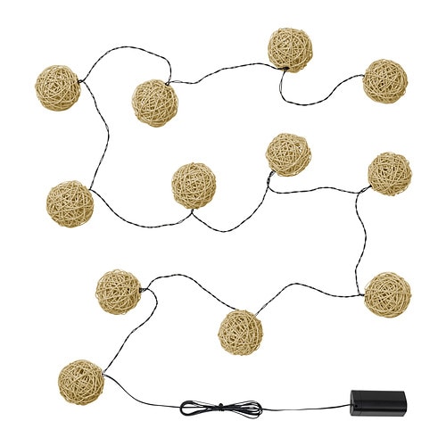 IKEA SOLVINDEN LED string light with 12 lights Model Image