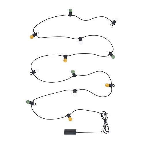 IKEA SOLVINDEN LED string light with 12 lights Model Image