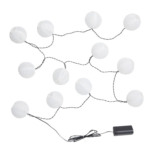 IKEA SOLVINDEN LED string light with 12 lights Model Image