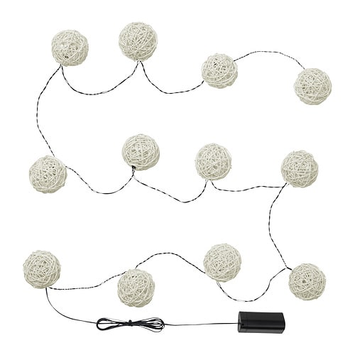 IKEA SOLVINDEN LED string light with 12 lights Model Image