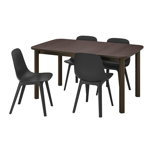 IKEA STRANDTORP / ODGER table and 4 chairs Model Image