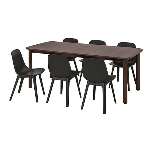 IKEA STRANDTORP / ODGER table and 6 chairs Model Image