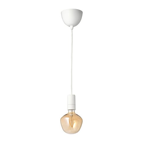 IKEA SUNNEBY / MOLNART pendant lamp with LED bulb Model Image