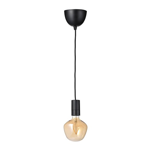 IKEA SUNNEBY / MOLNART pendant lamp with LED bulb Model Image