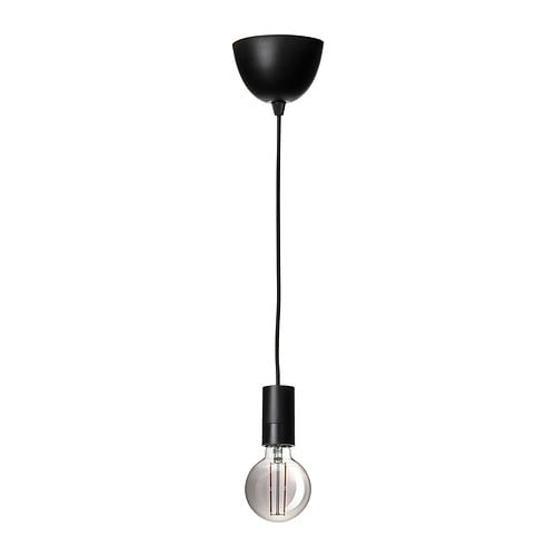 IKEA SUNNEBY / MOLNART pendant lamp with LED bulb Model Image