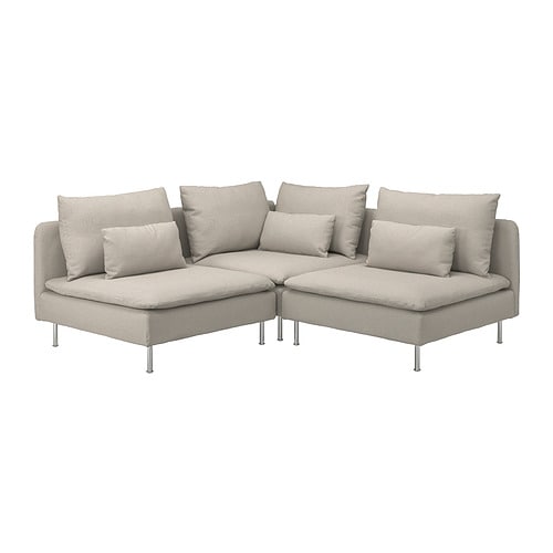 IKEA SÖDERHAMN sectional, 3-seat corner Model Image