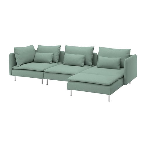 IKEA SÖDERHAMN sectional, 4-seat with chaise Model Image