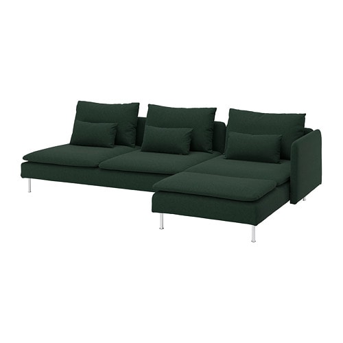 IKEA SÖDERHAMN sectional, 4-seat with chaise Model Image