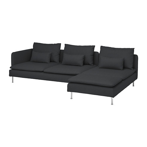 IKEA SÖDERHAMN sectional, 4-seat with chaise Model Image