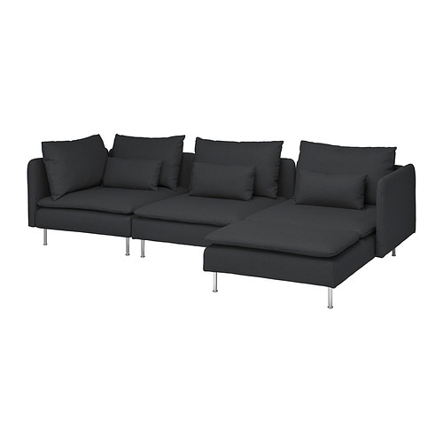 IKEA SÖDERHAMN sectional, 4-seat with chaise Model Image