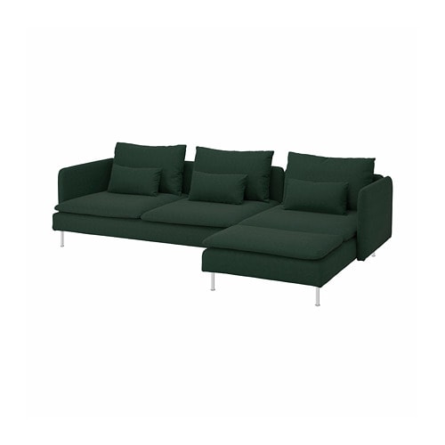 IKEA SÖDERHAMN sectional, 4-seat with chaise Model Image