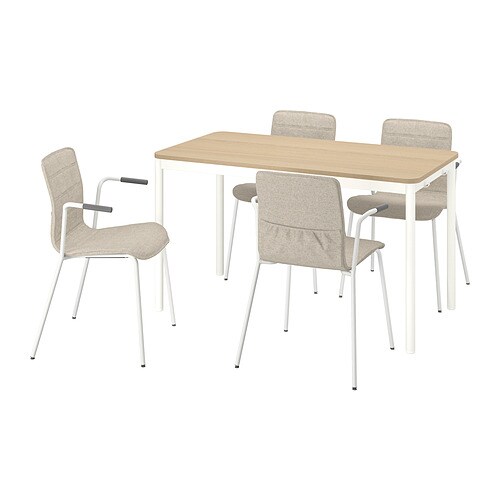 IKEA TOMMARYD / LÄKTARE conference table and chairs Model Image