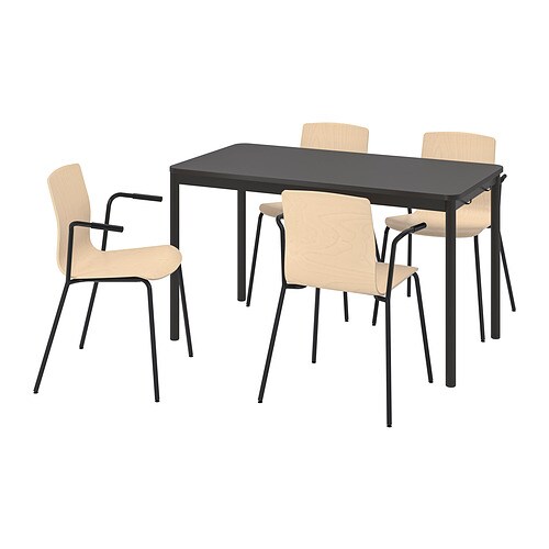 IKEA TOMMARYD / LÄKTARE conference table and chairs Model Image