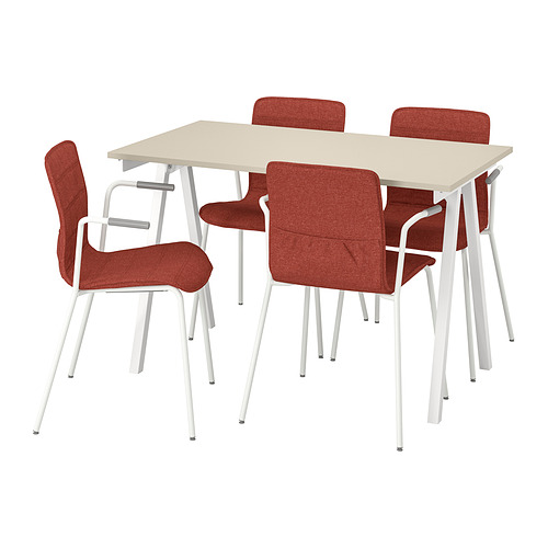 IKEA TROTTEN / LÄKTARE conference table and chairs Model Image