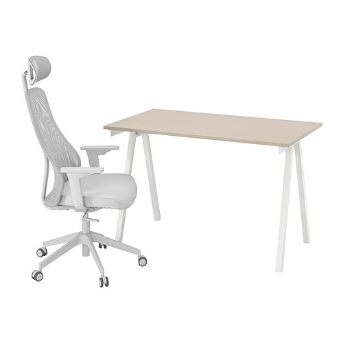 IKEA TROTTEN / MATCHSPEL desk and chair Model Image