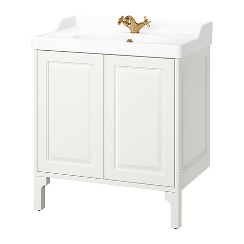 IKEA TÄNNFORSEN / RUTSJÖN Bathroom vanity w doors/sink/faucet Model Image