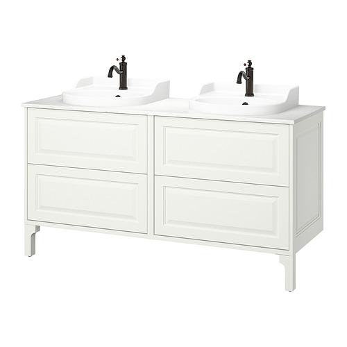 IKEA TÄNNFORSEN / RUTSJÖN Double vanity with sink & faucet Model Image