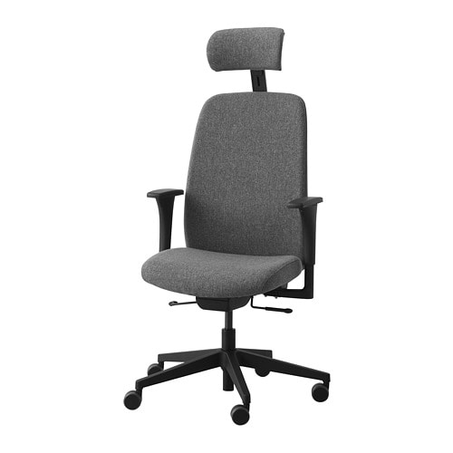 IKEA VALLFJÄLLET office chair with arm/headrest Model Image